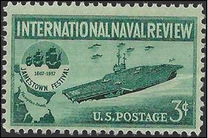 #1091 3c International Naval Review 1957 Mint NH