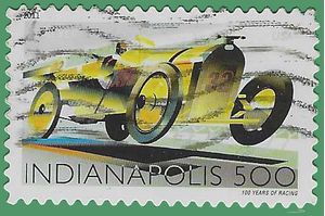#4530 (44c Forever) 100th Anniversary Indianapolis 500 2011 Used