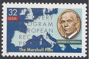 #3141 32c 50th Anniversary Marshall Plan 1997 Mint NH