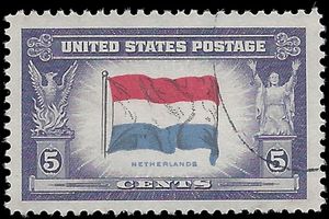 # 913 Overrun Countries Netherlands 1943 Used