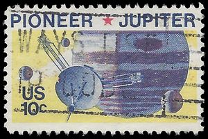 #1556 10c US Space Satellite Pioneer 10 1975 Used