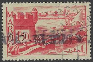 French Morocco #206 1945 Used