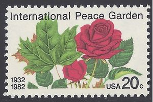 #2014 20c International Peace Garden 1982 Mint NH