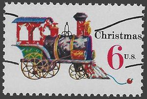 #1415a 6c Christmas Toys Locomotive Precancel 1970 Mint NH