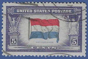 # 913 Overrun Countries Netherlands 1943 Used