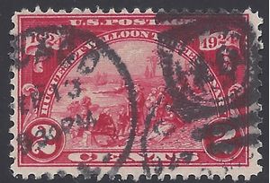 # 615 2c Walloons Landing at Fort Orange 1924 Used Fancy Cancel