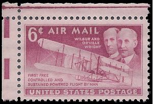 Scott C 45 6c US Air Mail Wilbur and Orville Wright 1949 Mint NH
