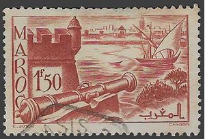 French Morocco #168 1940 Used