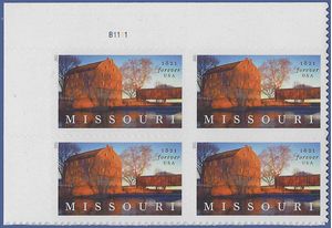 #5626 (Forever) 200th Anniversary Missouri Statehood PB/4 2021 Mint NH
