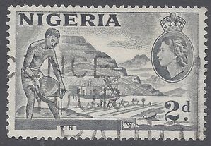 Nigeria #  93 1956 Type 1 Used