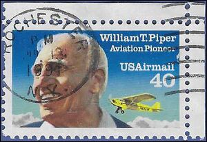 Scott C129 40c US Air Mail William T. Piper 1991 Used CDS