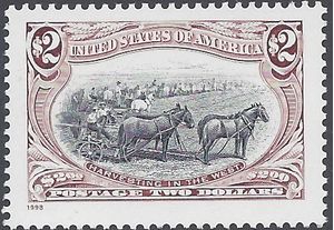 #3209i $2.00 Harvesting in the West 1998 Mint NH