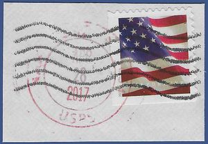 #5161 (49c Forever) US Flag Booklet Single (APU) 2017 Used