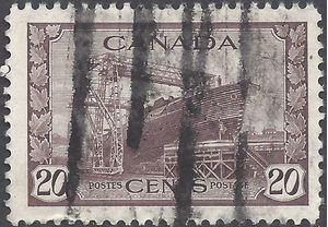 Canada # 260 1942 Used