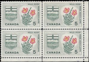 Canada # 426 1964 Used Block of 4