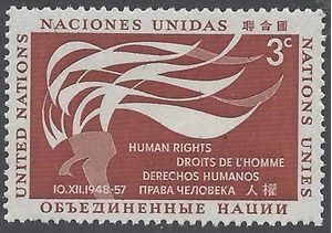 UN New York #  57 1957 Mint H