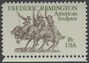 #1934 18c Frederic Remington-American Sculptor 1981 Mint NH