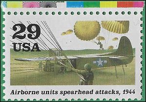 #2838d 29c World War II Airborne Units Spearhead Attacks 1994 Mint NH