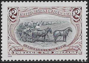 #3209i $2.00 Harvesting in the West 1998 Mint NH