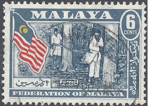 Malaya # 80 1957 Used