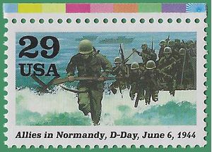 #2838c 29c World War II D-Day Allies in Normandy 1994 Mint NH