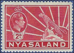 Nyasaland # 57a 1942 Mint H