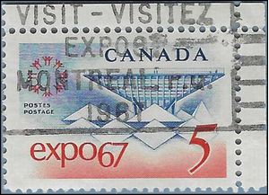 Canada # 469 1967 Used
