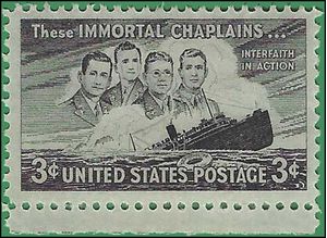 # 956 3c Four Chaplains 1948 Mint NH