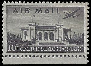 Scott C 34 10c US Air Mail Pan American Building 1947 Mint NH