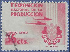 Uruguay #C168 1956 Used