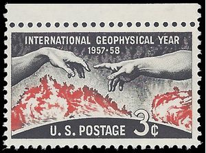 #1107 3c International Geophysical Year 1958 Mint NH