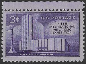 #1076 3c 5th International Philatelic Expo 1956 Mint NH