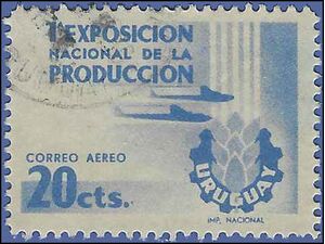Uruguay #C166 1956 Used