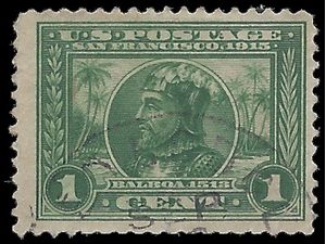 # 397 1c Vasco Nunez de Balboa 1913 Used