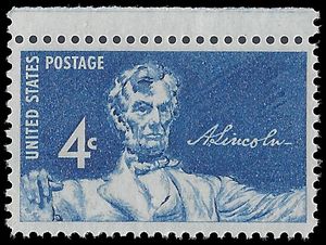 #1116 4c Abraham Lincoln Statue 1959 Mint NH
