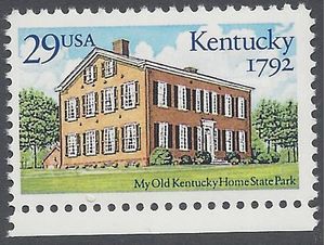 #2636 29c Kentucky Statehood Bicentennial 1992 Mint NH