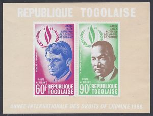 Togo #C103a 1969 Mint NH Souvenir Sheet of 2