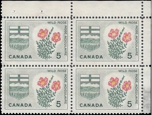 Canada # 426 1964 Used Block of 4