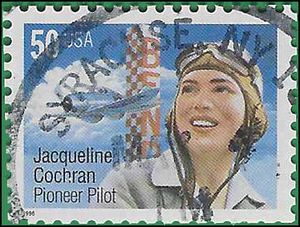 #3066 50c Jacqueline Cochran 1996 Used