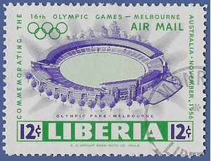 Liberia #C104 1956 CTO H