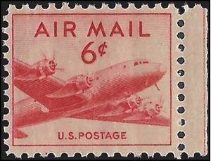 Scott C 39 5c US Airmail DC-4 Skymaster 1949 Mint NH