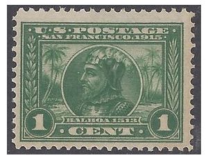 # 397 1c Vasco Nunez de Balboa 1913 Mint NH