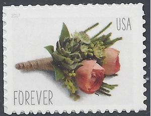 #5199 (49c Forever) Celebration Boutonniere 2017 Mint NH