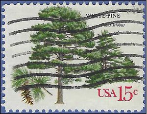 #1765 15c American Trees White Pine 1978 Used