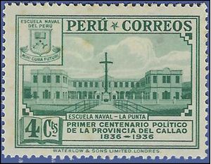 Peru # 342 1936 Mint H Tone Spots