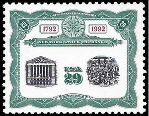 #2630 29c New York Stock Exchange 1992 Mint NH