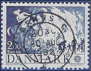 Denmark # 681 1981 Used
