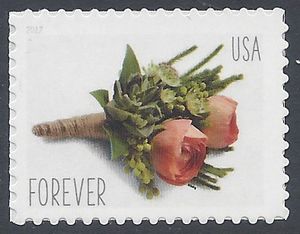 #5199 (49c Forever) Celebration Boutonniere 2017 Mint NH