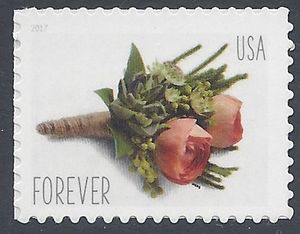 #5199 (49c Forever) Celebration Boutonniere 2017 Mint NH