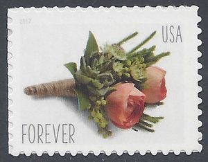 #5199 (49c Forever) Celebration Boutonniere 2017 Mint NH